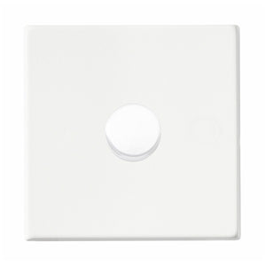 Hamilton 7WPC1X40 Hartland CFX Primed White 1x400W Resistive Leading Edge Push On-Off Rotary 2 Way Switching Dimmer White Insert