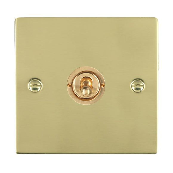 Hamilton 81TDP Sheer Polished Brass 1 gang 20AX Double Pole Toggle Polished Brass Insert