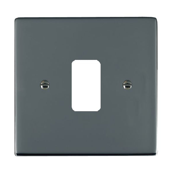 Hamilton 881GP Sheer Grid-IT Black Nickel 1 Gang Grid Fix Aperture Plate with Grid Insert
