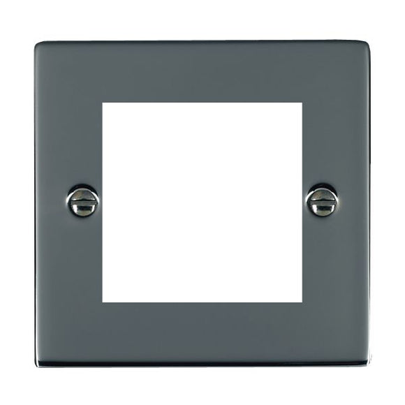 Hamilton 88EURO2 Sheer EuroFix Black Nickel Single Plate complete with 2 EuroFix Apertures 50x50mm and Grid Insert