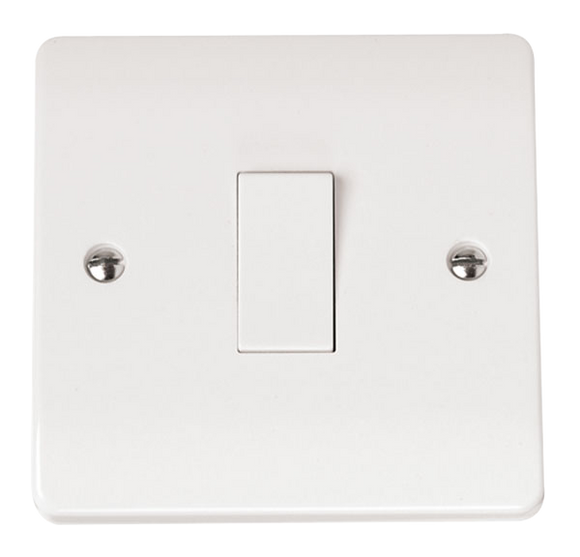 Click® Scolmore Mode® Accessories CMA025 10AX 1 Gang Intermediate Plate Switch Polar White N/A Insert