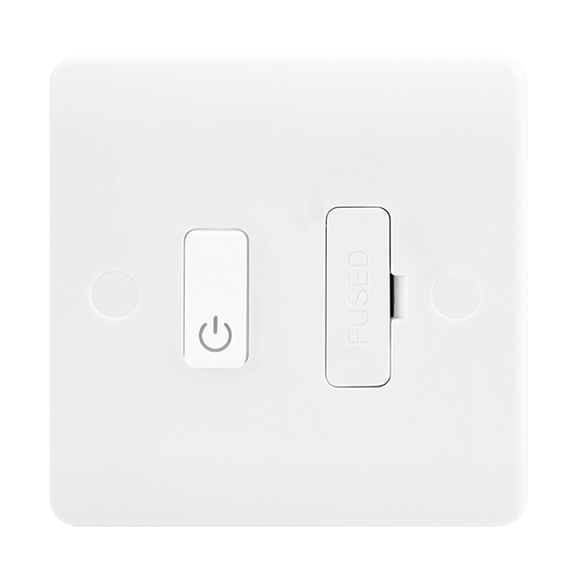 Click® Scolmore Click Smart+ CMA30651 13A Zigbee Smart Switched Fused Connection Unit Polar White  Insert