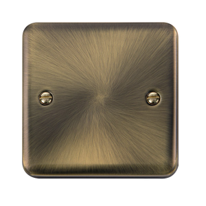 Click® Scolmore Deco Plus® DPAB060 1 Gang Blank Plate  Antique Brass  Insert