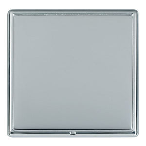Hamilton LRXBPSBC-BS Linea-Rondo CFX Bright Chrome Frame/Bright Steel Front Single Blank Plate Insert - www.fancysockets.shop