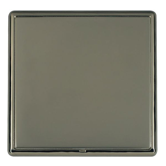 Hamilton LRXBPSBK-BK Linea-Rondo CFX Black Nickel Frame/Black Nickel Front Single Blank Plate Insert - www.fancysockets.shop