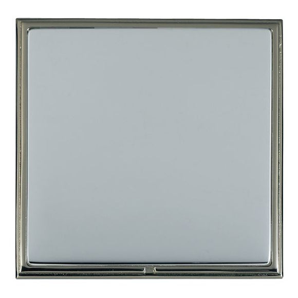 Hamilton LSXBPSBK-BS Linea-Scala CFX Black Nickel Frame/Bright Steel Front Single Blank Plate Insert