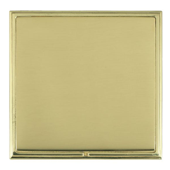 Hamilton LSXBPSPB-PB Linea-Scala CFX Polished Brass Frame/Polished Brass Front Single Blank Plate Insert