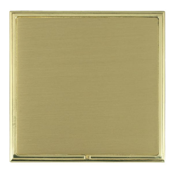 Hamilton LSXBPSPB-SB Linea-Scala CFX Polished Brass Frame/Satin Brass Front Single Blank Plate Insert