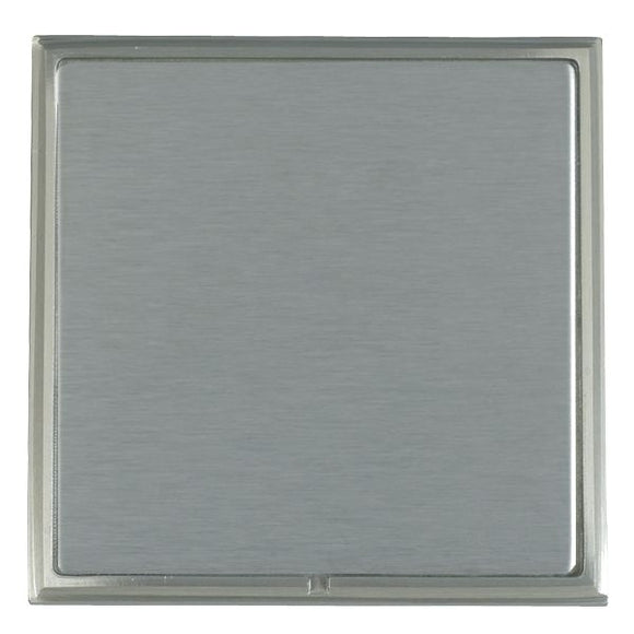 Hamilton LSXBPSSN-SS Linea-Scala CFX Satin Nickel Frame/Satin Steel Front Single Blank Plate Insert
