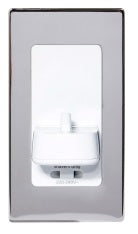 Proofvision PV12P In Wall Toothbrush Charger With Shaver Socket - Polished Steel