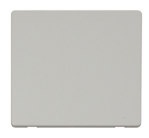 Click® Scolmore Definity™ SCP060PW 1 Gang Blank Cover Plate  Polar White  Insert