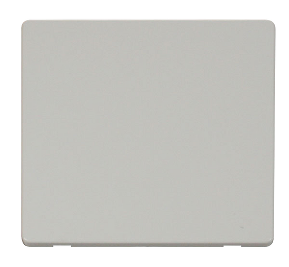 Click® Scolmore Definity™ SCP060PW 1 Gang Blank Cover Plate  Polar White  Insert