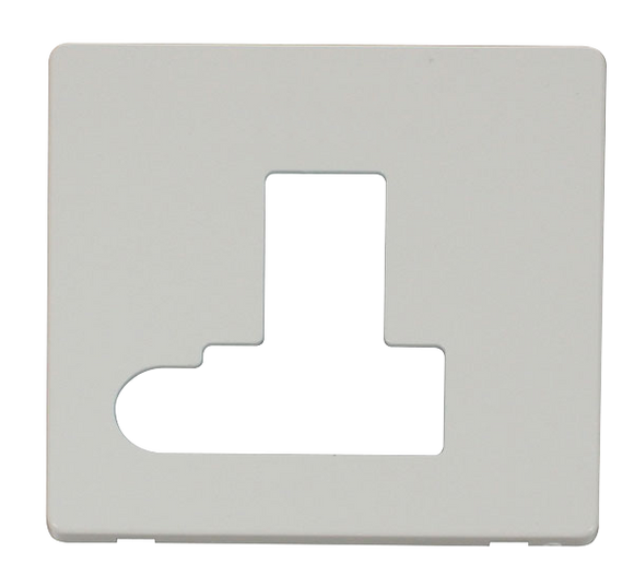 Click® Scolmore Definity™ SCP151PW 13A Switched FCU Cover Plate  Polar White  Insert