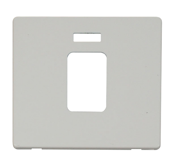 Click® Scolmore Definity™ SCP201PW 45A 1 Gang Switch With Neon Cover Plate  Polar White  Insert