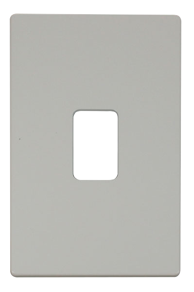 Click® Scolmore Definity™ SCP202PW 45A 2 Gang Switch Cover Plate  Polar White  Insert