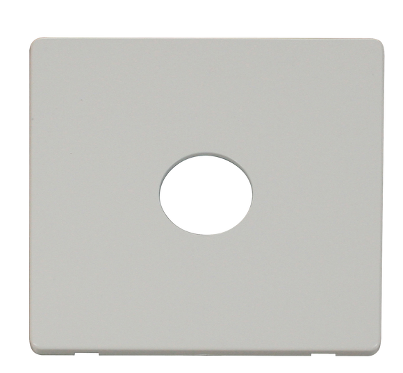 Click® Scolmore Definity™ SCP221PW 1 Gang Toggle Switch Cover Plate  Polar White  Insert