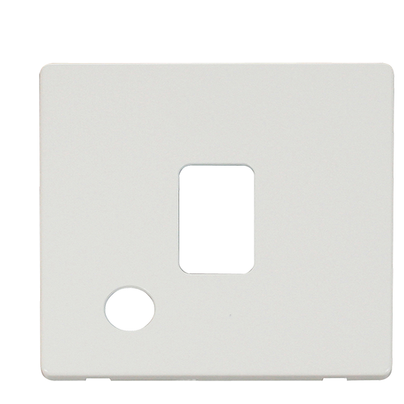 Click® Scolmore Definity™ SCP322MW 20A DP Switch Cover Plate  Metal White  Insert