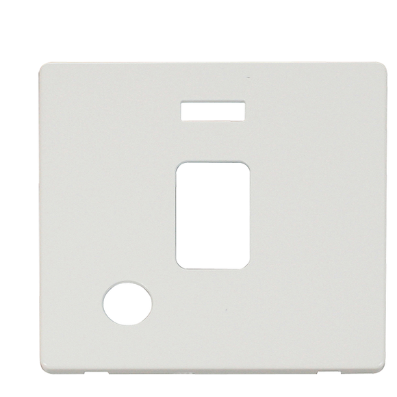 Click® Scolmore Definity™ SCP323MW 20A DP Switch With Neon Cover Plate  Metal White  Insert