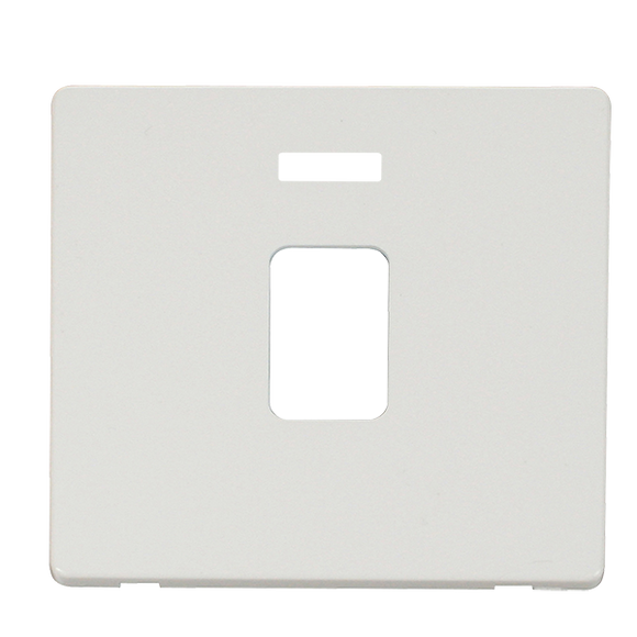 Click® Scolmore Definity™ SCP422MW 20A DP Switch Cover Plate  Metal White  Insert