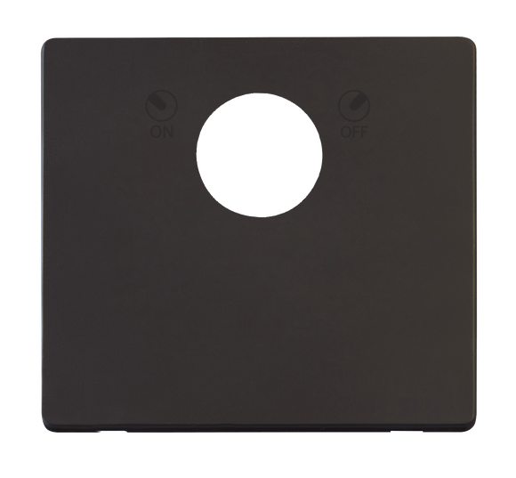 Click® Scolmore Definity™ SCP660BK 20A Double Pole Key Lockable Switch Cover Plate Matt Black  Insert