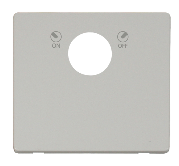 Click® Scolmore Definity™ SCP660PW 20A Double Pole Key Lockable Switch Cover Plate Polar White  Insert