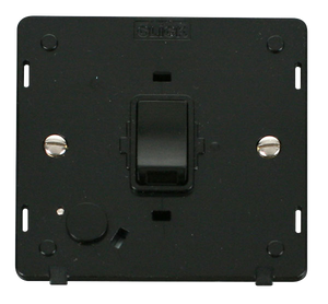 Click® Scolmore Definity™ SIN022BK 20A DP Switch Insert   Black Insert