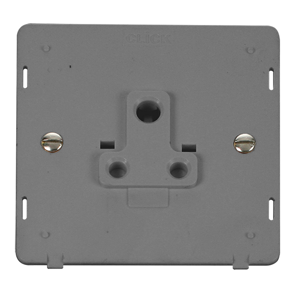 Click® Scolmore Definity™ SIN038GY 5A Round Pin Socket Insert   Grey Insert