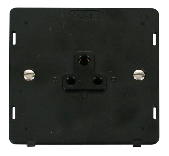 Click® Scolmore Definity™ SIN039BK 2A Round Pin Socket Insert   Black Insert