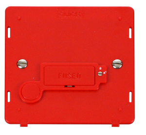 Click® Scolmore Definity™ SIN249RD 3A Lockable FCU Insert   Red Insert