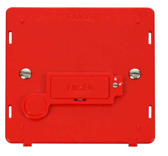 Click® Scolmore Definity™ SIN249RD 3A Lockable FCU Insert   Red Insert